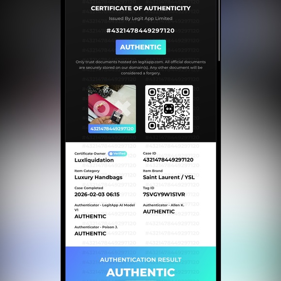 Yves Saint Laurent Classic Monogram Raspberry Pink Clutch - Picture 10 of 10